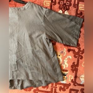 MUJI Half sleeve blouse gray XS - S top shirt